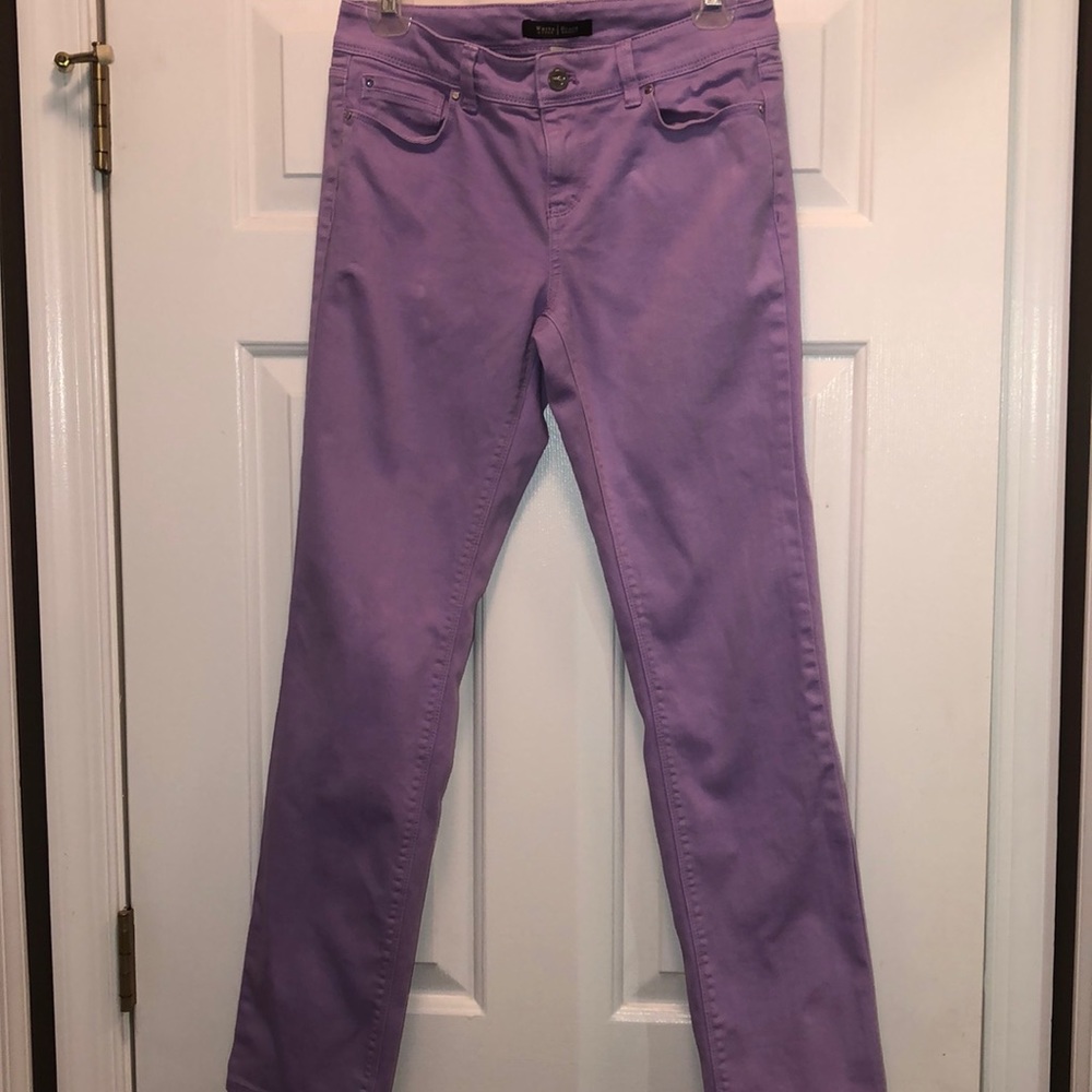 White House Black Market purple jeans
